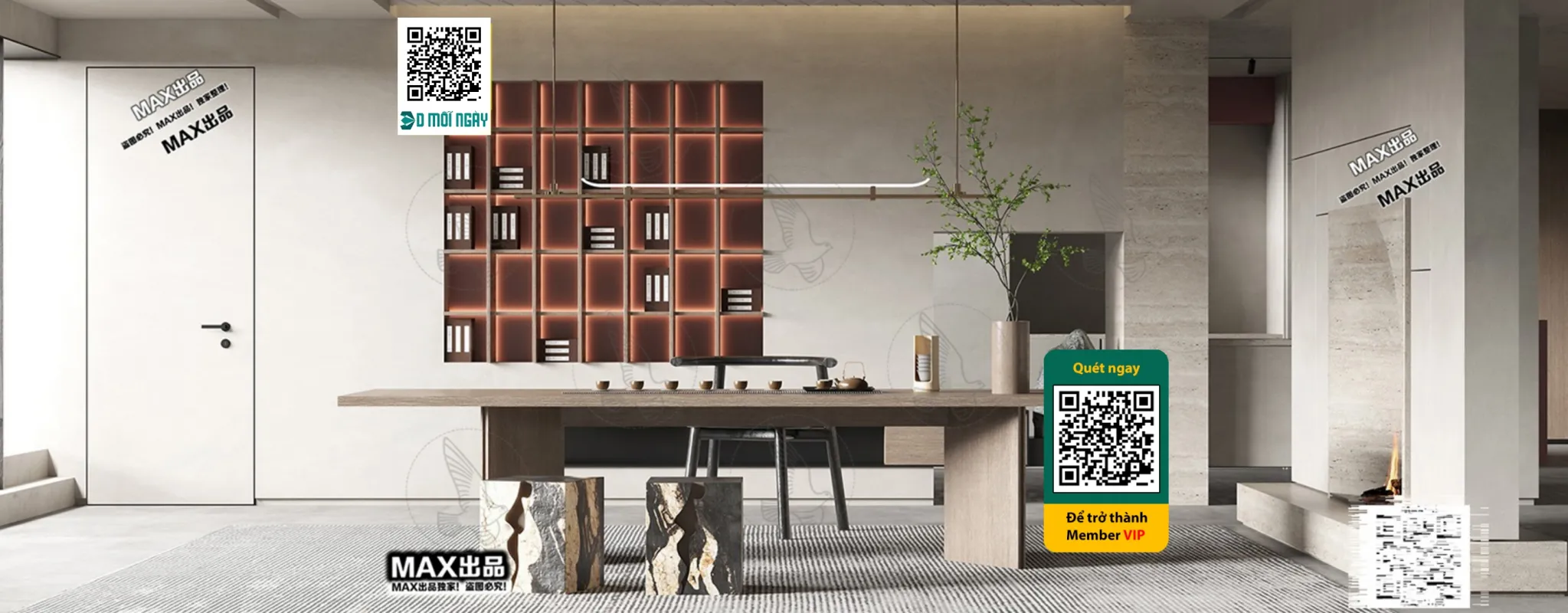 MINIMALIST STYLE - VRAY / CORONA - 3D MODEL - 5074