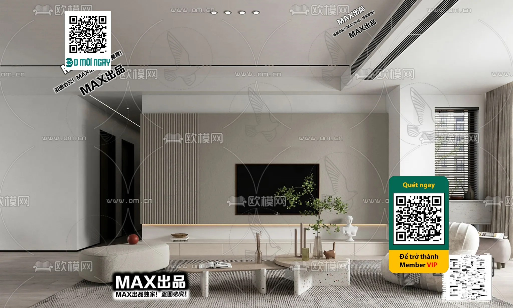 MINIMALIST STYLE - VRAY / CORONA - 3D MODEL - 5075