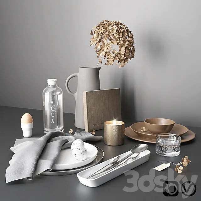 Minimalist tableware 3DModel