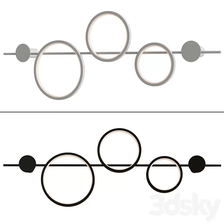 minimalist wall lamp 3D Model Free