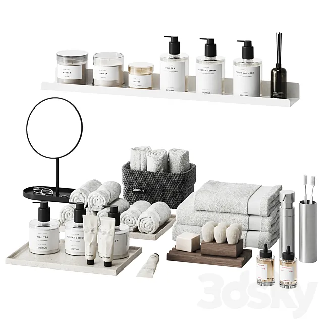 Minimalistic bathroom accessories 2 Free Download