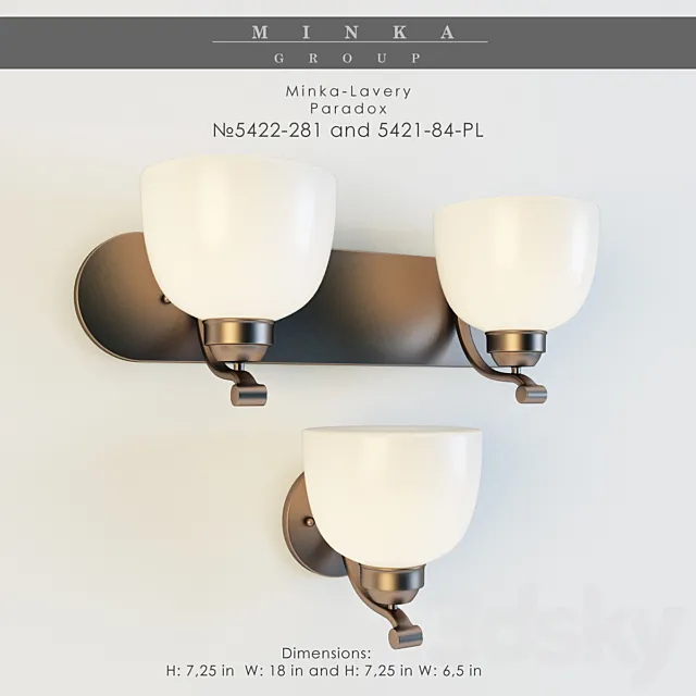 minka group_5422-281 and 5421-84-PL 3D Model
