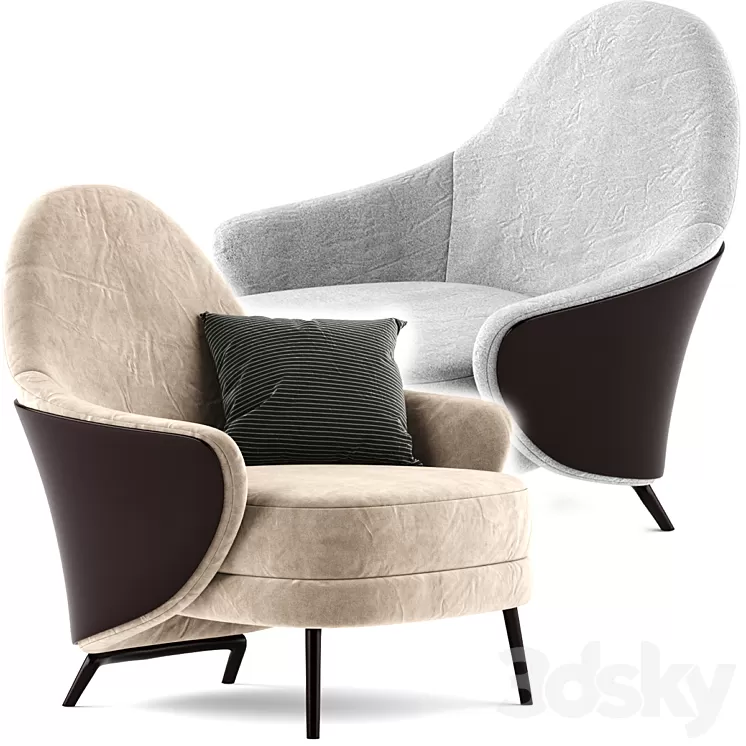 minotii angie armchair 3D Model