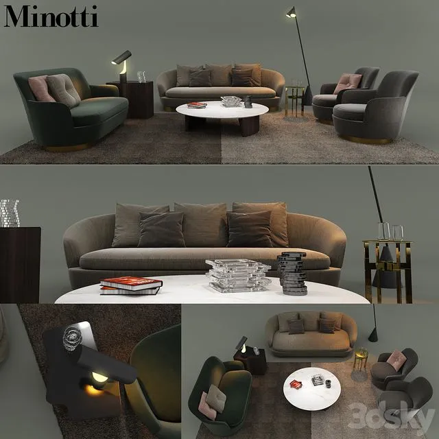 Minotti 2017 Set1 3D Model