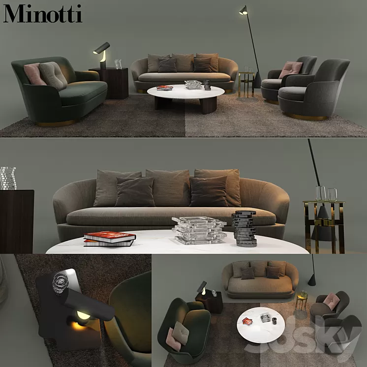 Minotti 2017 Set1 3D Model