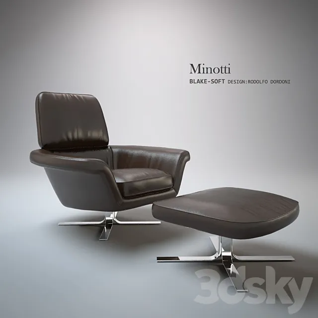 Minotti _ BLAKE-SOFT 3D Model