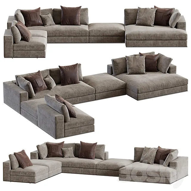 Minotti _ Hamilton Modular Sofa 3DModel