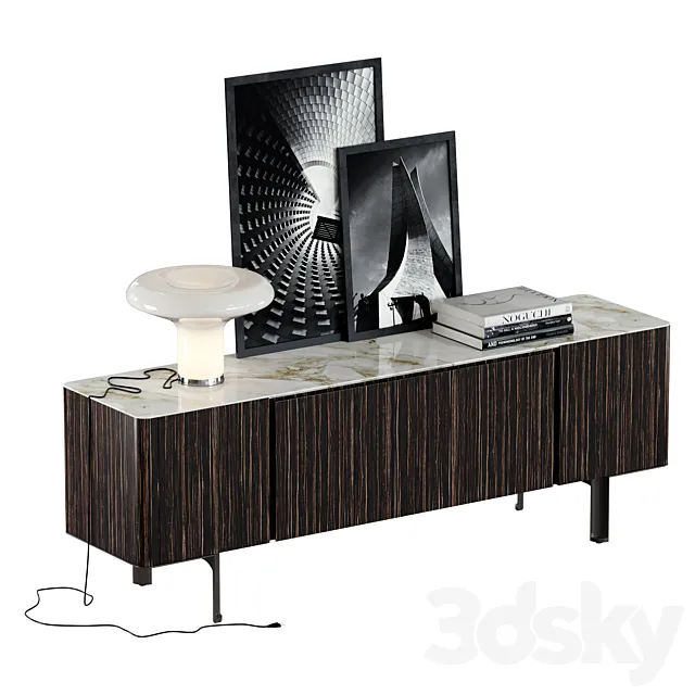 Minotti _ LOU Sideboards 2018 Set 3DModel