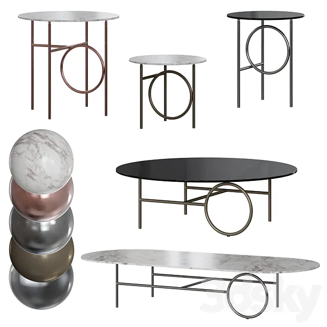 Minotti _ Ring Table 3D Model