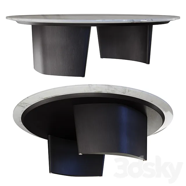 Minotti _ Song Coffee Tables 3D Model