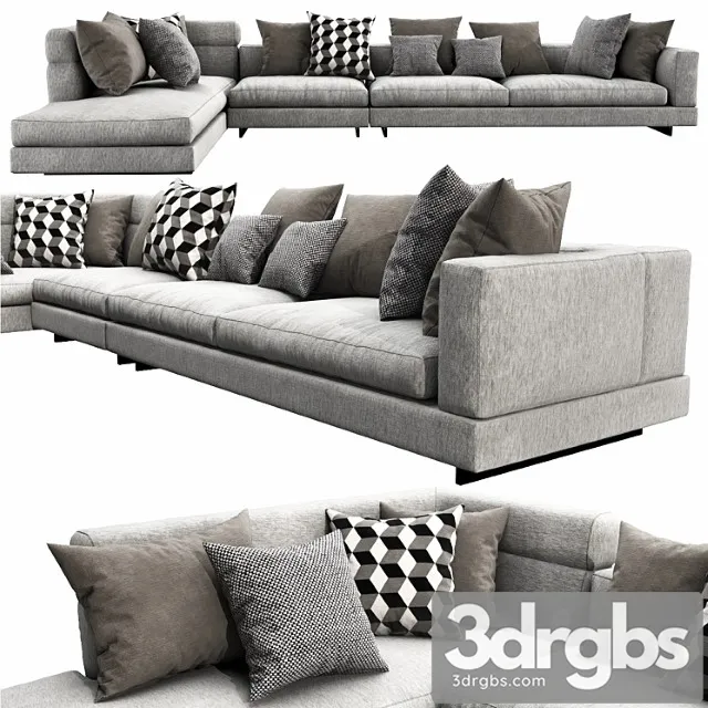 Minotti alexander arrangement 06 2 3D Model Free