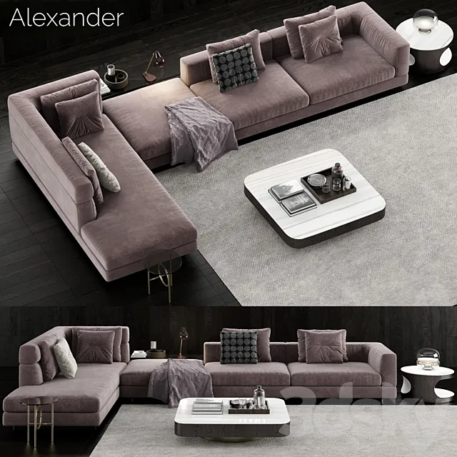 Minotti Alexander Sofa 2 3DModel