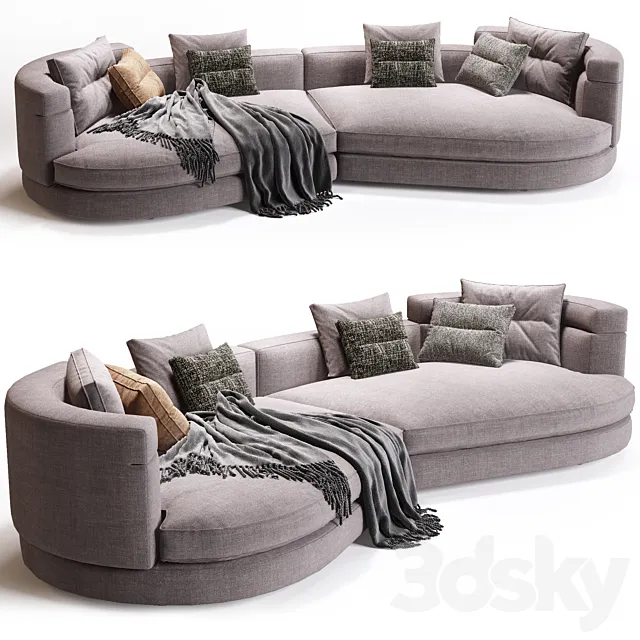 Minotti alexander sofa 3D Model
