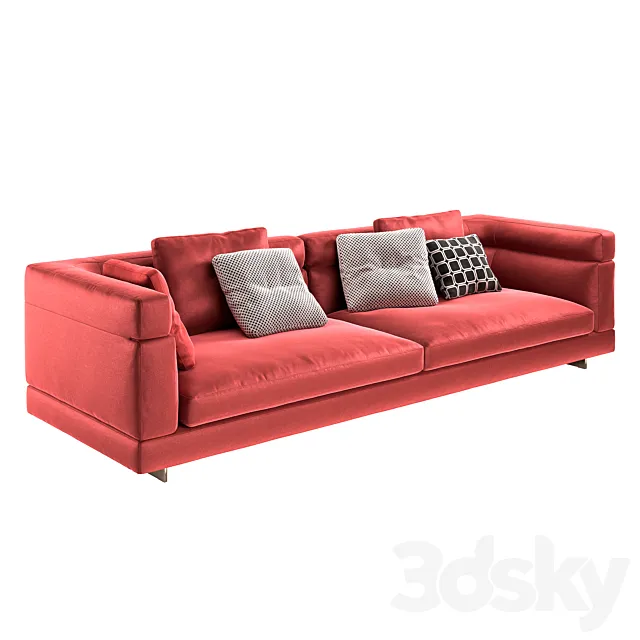 Minotti Alexander Sofa High Cm 304 3DModel