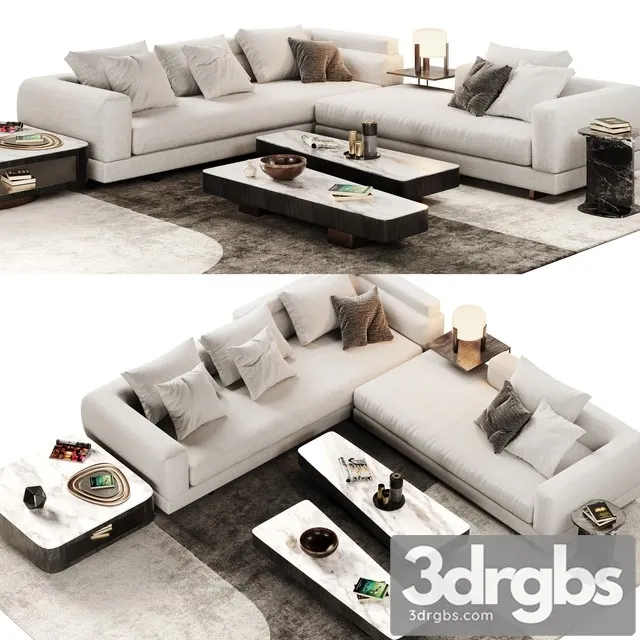 Minotti Alexander Sofa Opcion 1 3D Model Free