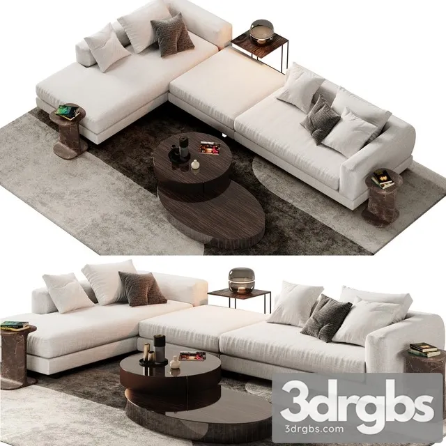 Minotti Alexander Sofa Opcion 3D Model Free