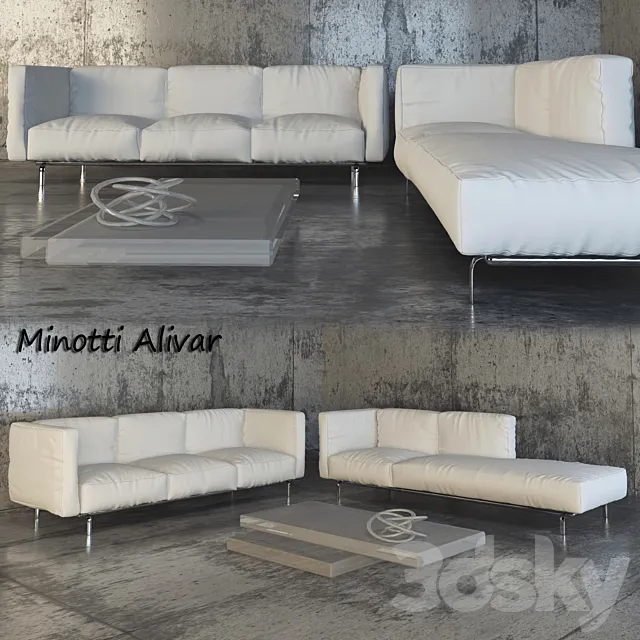Minotti Alivar Sofa 3DModel