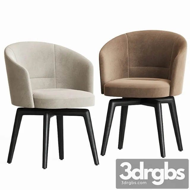 Minotti Amelie Dining Chair 2 3D Model Free