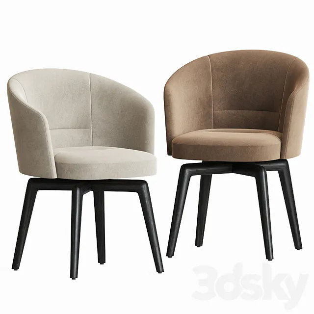 Minotti Amelie Dining Chair 3D Model