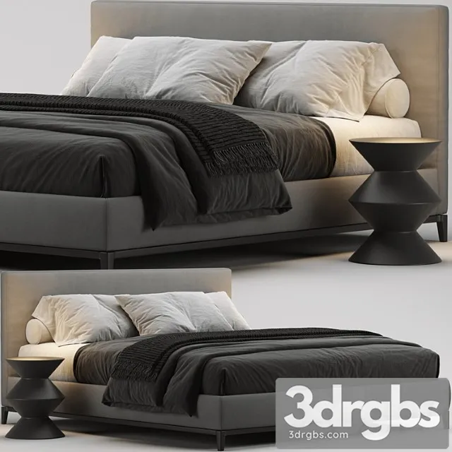 Minotti andersen bed 2 3D Model Free