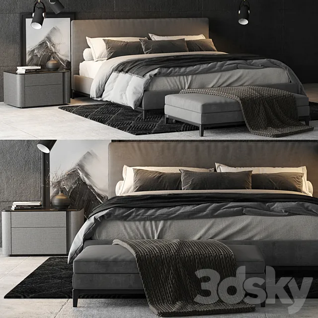 Minotti Andersen Bed 3DModel