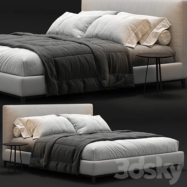 Minotti Andersen bed 3DModel