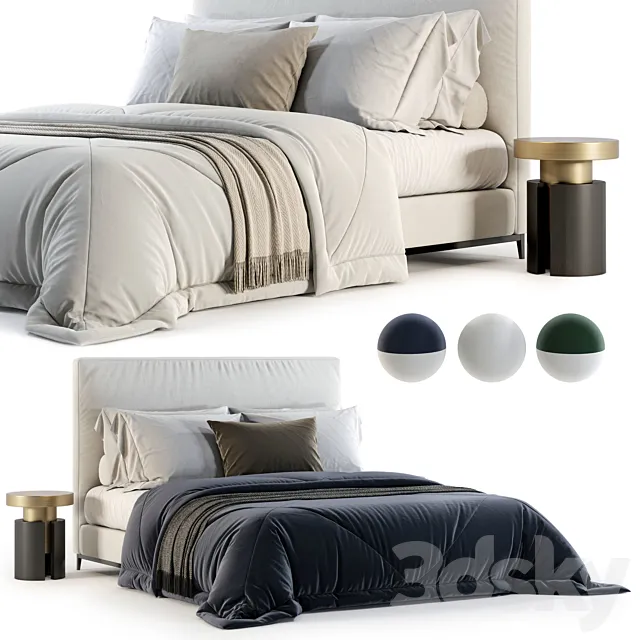 Minotti Andersen Bed No. 2 3D Model