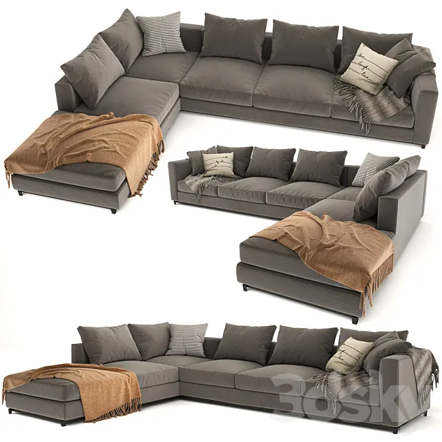 Minotti Andersen corner sofa 3D Model