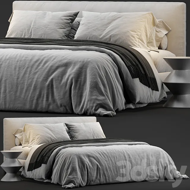 Minotti Andersen Quilt Bed 3DModel