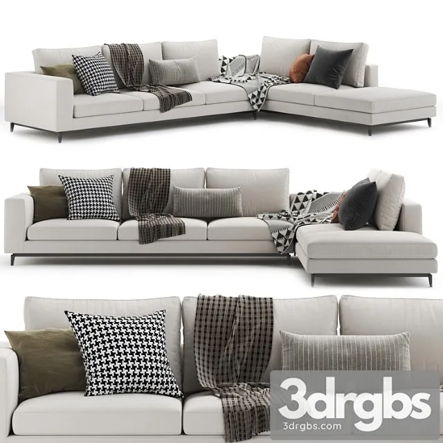 Minotti Andersen Sofa 18 3D Model Free