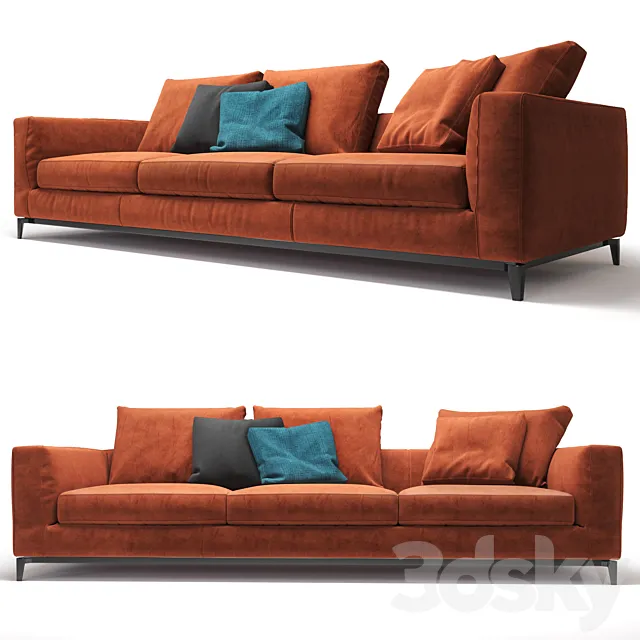 Minotti Andersen sofa 3-seater 3DModel