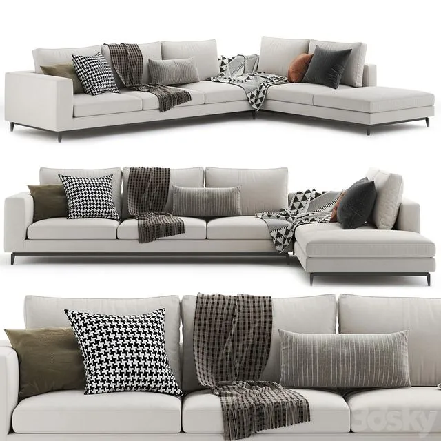 Minotti Andersen Sofa 3D Model