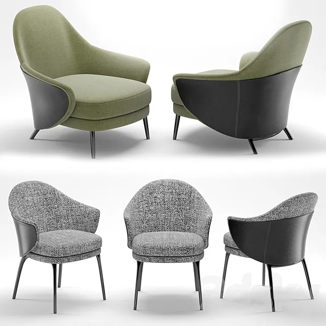 minotti angie by GamFratesi design set 3D Model