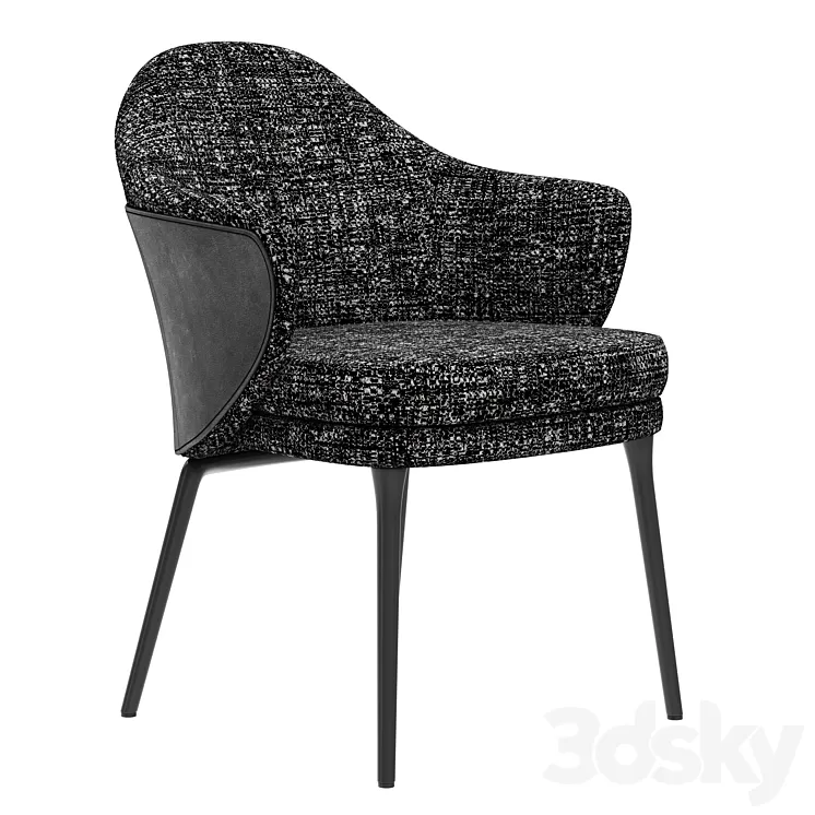Minotti angie dining chair 3D Model