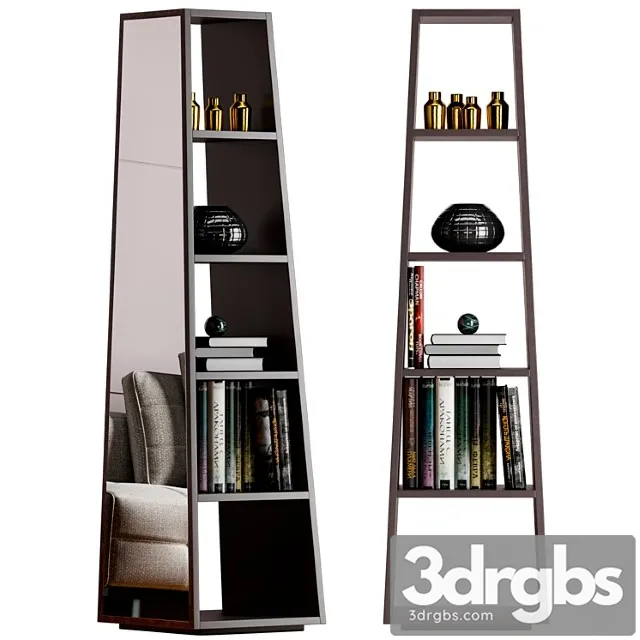 Minotti archipenko mirror bookcase 2 3D Model Download