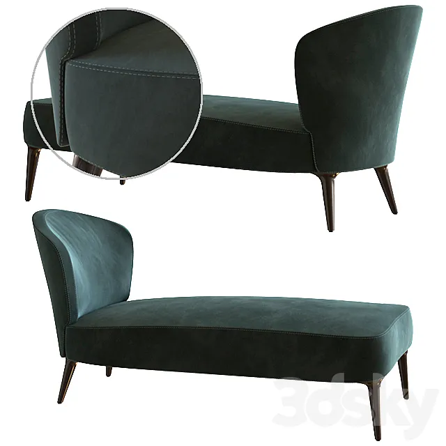 Minotti - Aston Chaise-longue 3D Model