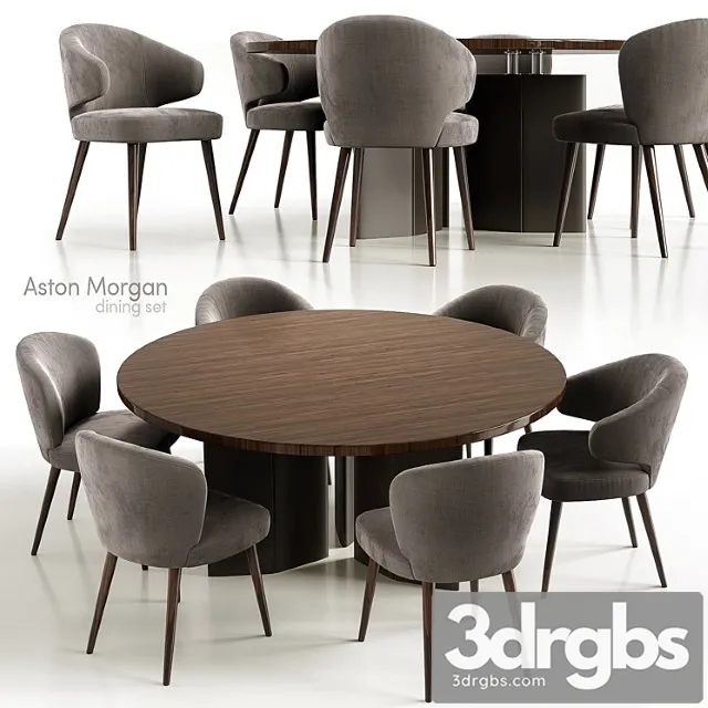 Minotti aston morgan dining set 2 3D Model Free