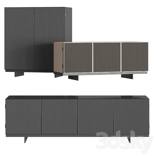 Minotti aylon sideboards 3DModel