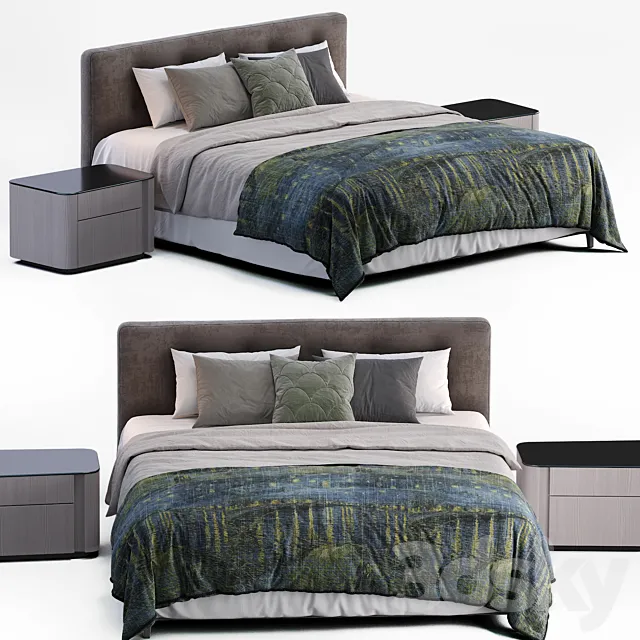 Minotti Bed Andersen 3D Model