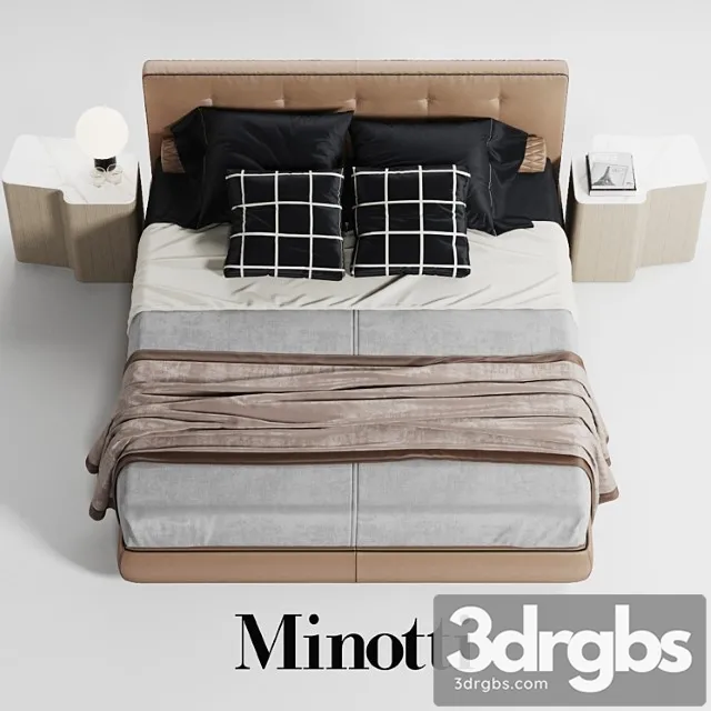 Minotti bedford 2 3D Model Free