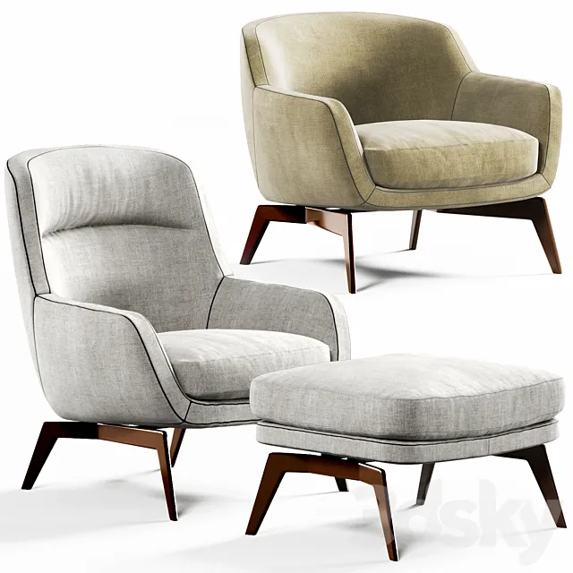 Minotti BELT 3D Model