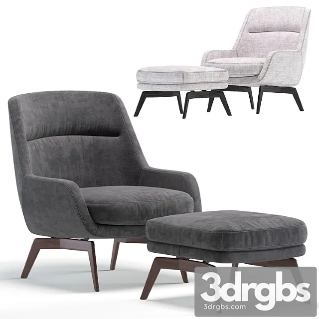 Minotti belt armchair by rodolfo dordoni