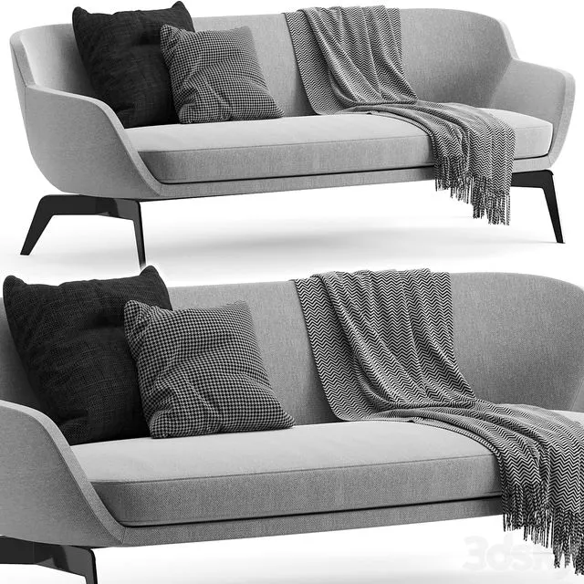 Minotti Belt Sofa 3D Model
