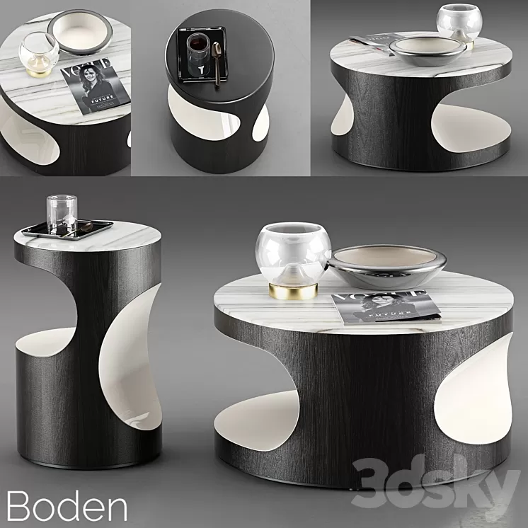 Minotti Boden Coffee Tables 3D Model