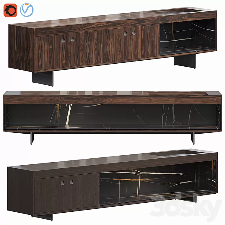 MINOTTI BOTECO HORIZONTAL SIDEBOARD 3D Model