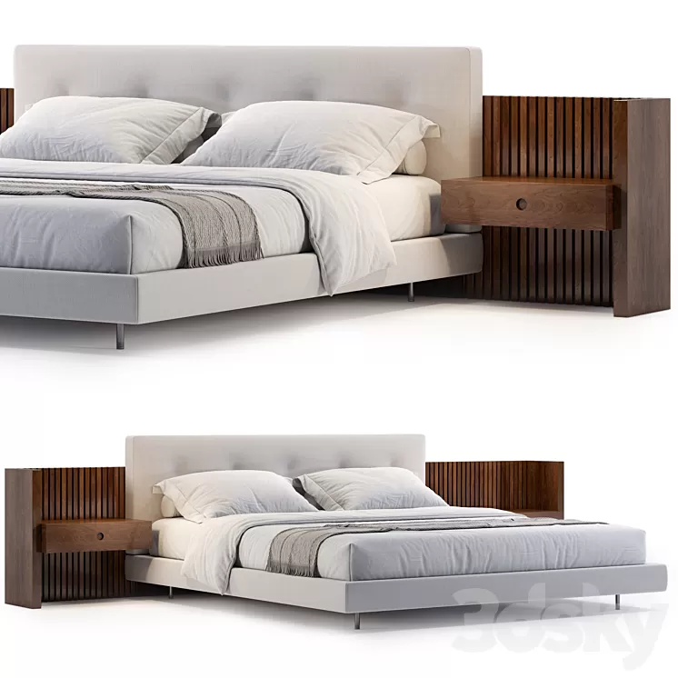 Minotti Brasilia Bed 3D Model