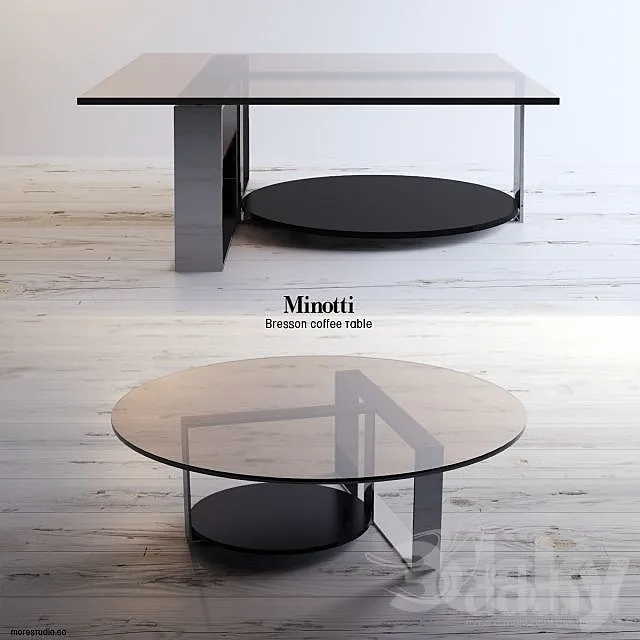 Minotti - Bresson coffee table 3D Model