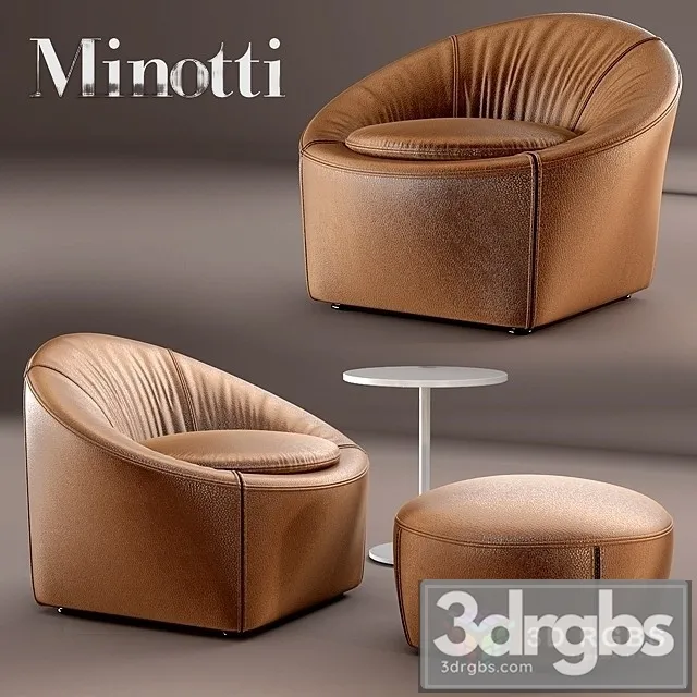 Minotti Capri Armchair 3D Model Free