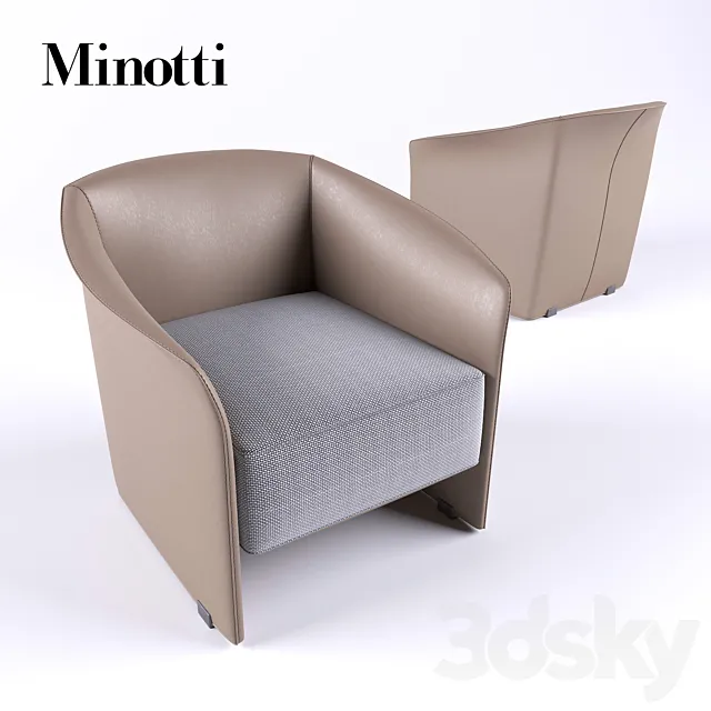 Minotti Case armchair 3D Model