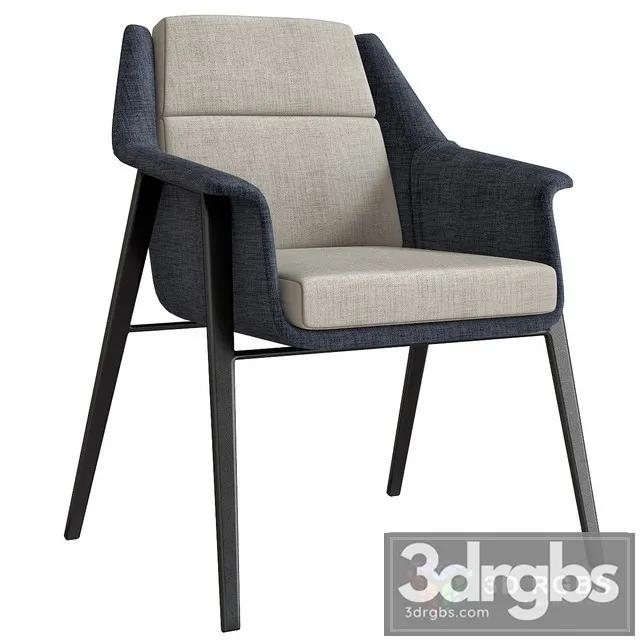 Minotti Charles Armchair 3D Model Free